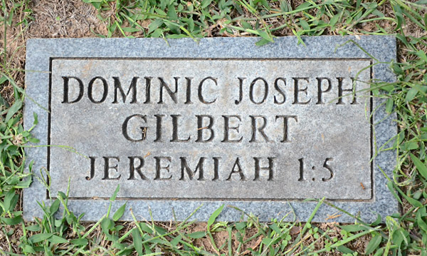 Dominic Joseph Gilbert, St. George Catholic Church Cemetery