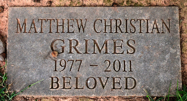 Matthew Christian Grimes, St. George Catholic Church Cemetery