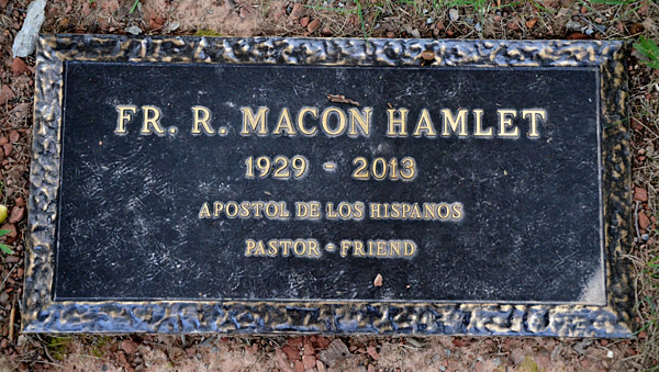 Father R. Macon Hamlet, St. George Catholic Church Cemetery