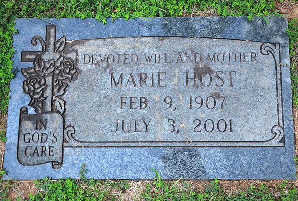 Marie Host, St. George Catholic Church Cemetery