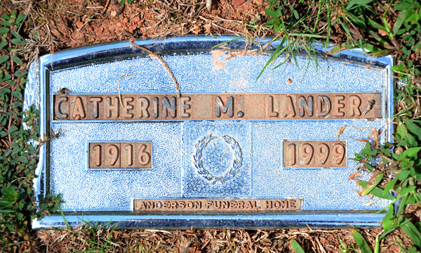 Catherine M. Lander, St. George Catholic Church Cemetery