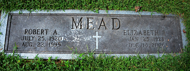 Robert Alban Mead and Elizabeth Rogers, St. George Catholic Church Cemetery