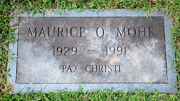 Maurice O. Mohr, St. George Catholic Church Cemetery