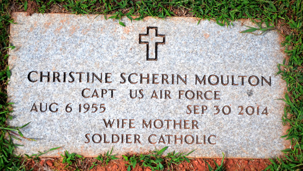 Christine Scherin Moulton, St. George Catholic Church Cemetery