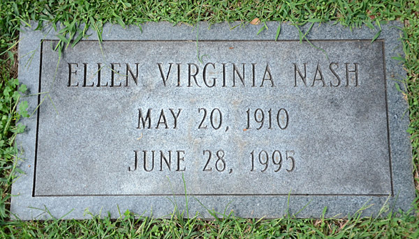 Ellen Virginia Nash, St. George Catholic Church Cemetery