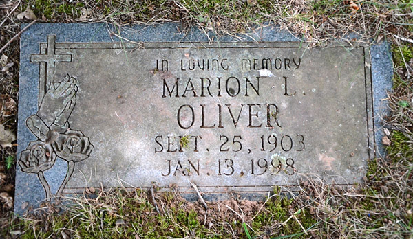Marion L. Oliver, St. George Catholic Church Cemetery
