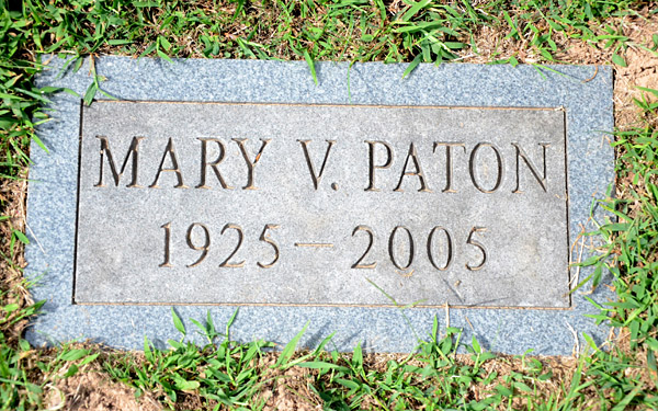 Mary V. Paton, St. George Catholic Church Cemetery