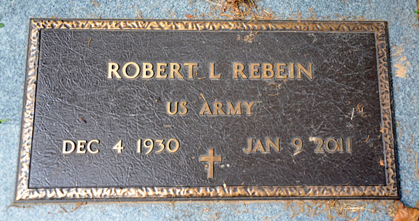 Robert L. Rebein, St. George Catholic Church Cemetery