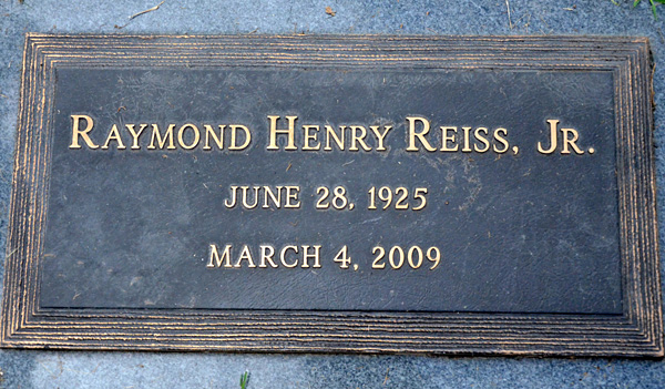 Raymond Henry Reiss, Jr., St. George Catholic Church Cemetery