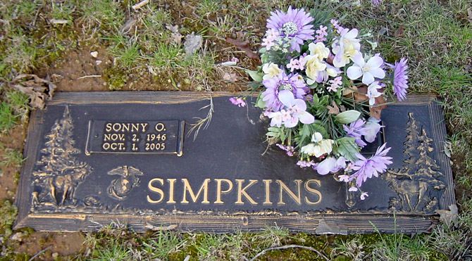 Sonny O. Simpkins, St. George Catholic Church Cemetery