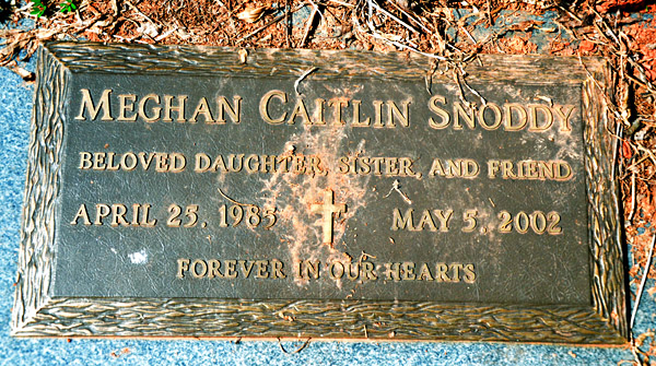 Meghan Caitlin Snoddy, St. George Catholic Church Cemetery