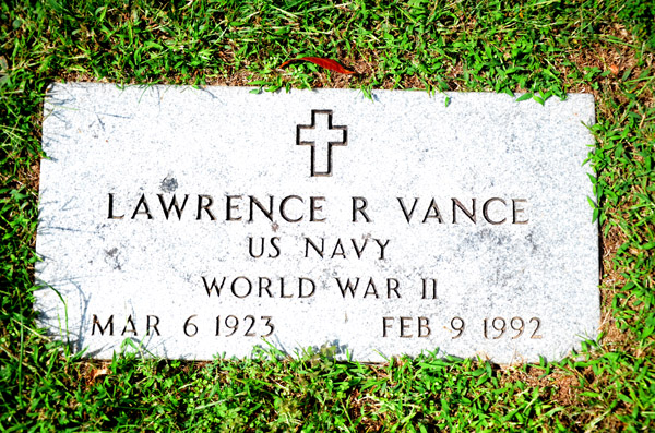 Lawrence R. Vance, St. George Catholic Church Cemetery