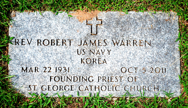 Rev. Robert James Warren , St. George Catholic Church Cemetery