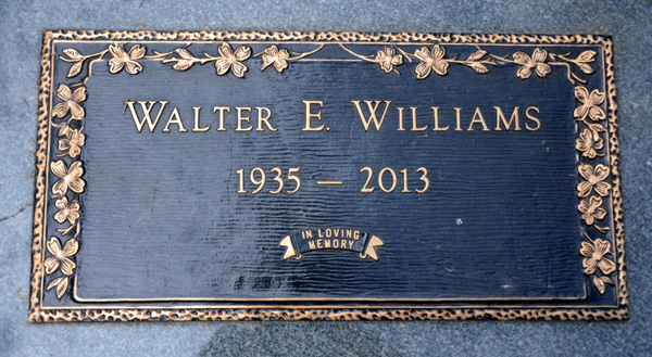 Walter E. Williams, St. George Catholic Church Cemetery