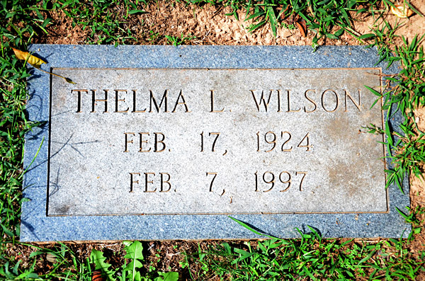 Thelma I. Wilson, St. George Catholic Church Cemetery