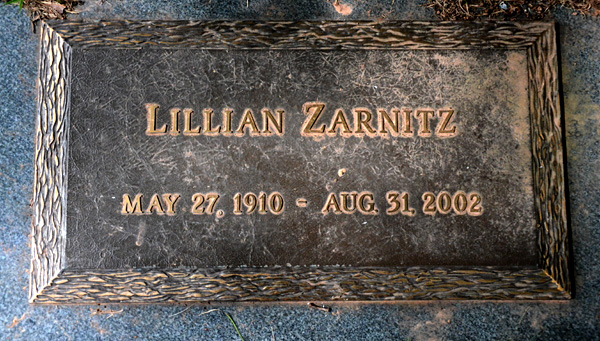 Lillian Zarnitz, St. George Catholic Church Cemetery