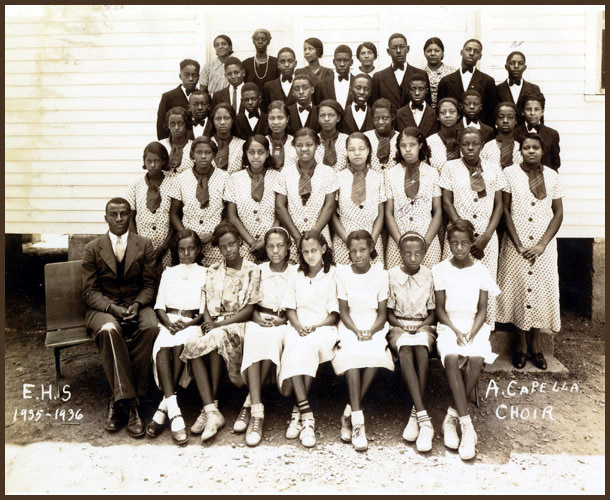 Esmont High School's A Cappella Choir, 1935-1936