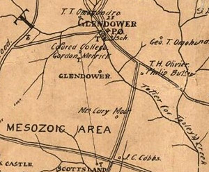 Glendower School location, 1907