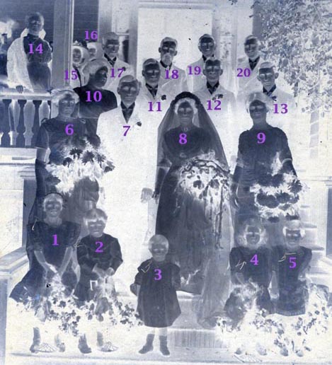 Wedding of Charles Dorrier and Clara Pitts, 1911