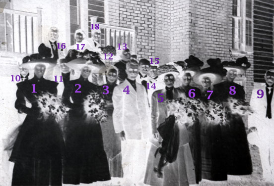 Wedding of William Day Smith and Annie Parker Harris, 1910