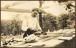 The camp dining shed