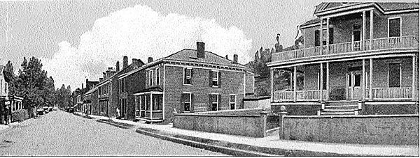 Looking South Down Valley Street in Scottsville, c. 1925