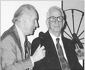 Emcee Bob Spencer and Haden Anderson (L to R)