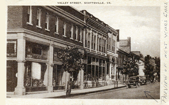 Valley Street in Scottsville
