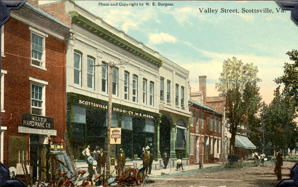 Valley Street in Scottsville, 1907
