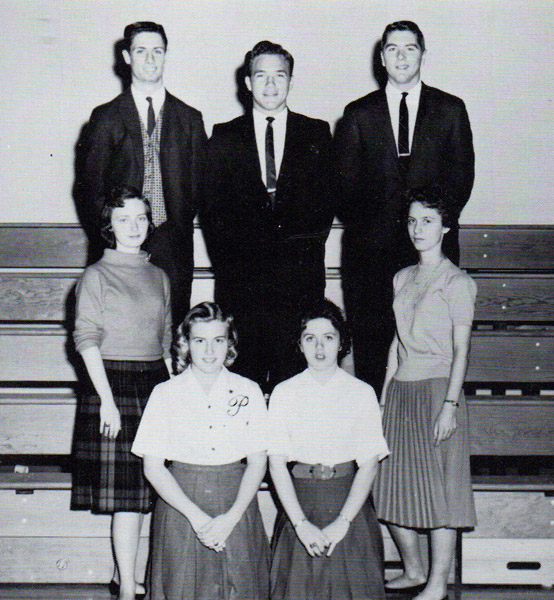 The Officers of the Scottsville High School Class of 1961