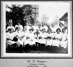 Home Economics Class at Scottsville High School, 1921