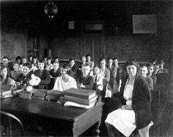 Miss Moore's class on School Hill