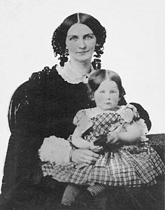 Elizabeth 'Bettie' Nicholas Cabell and her daughter Annie Barraud Cabell, 1858
