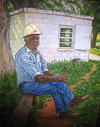 Ned Hocker, Hatton Ferry Poleman, ca. 1973