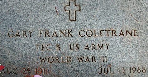 Gary Frank Gravestone, New Green Mountain Baptist Church Cenmetery