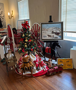 Part of the 2022 Christmas Exhibit at Scottsville Museum