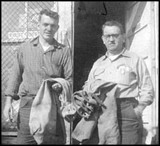 Taking the last mail delivery at Warminster, 1958
