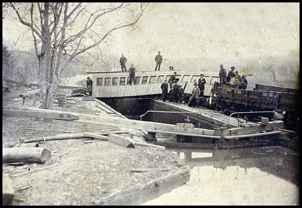 Train Derailment at Lock 22, 1880