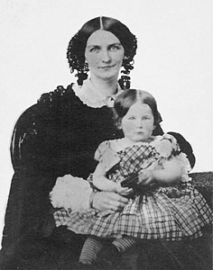 Elizabeth 'Bettie' Nicholas Cabell and her daughter Annie Barraud Cabell, 1858