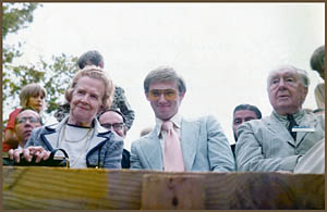 Doris Hamner, Richard Thomas, and Bernard Chamberlain, 1973