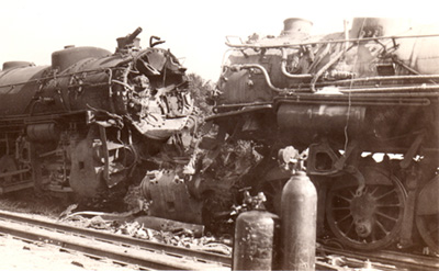 Train Wreck at Warren, 1935