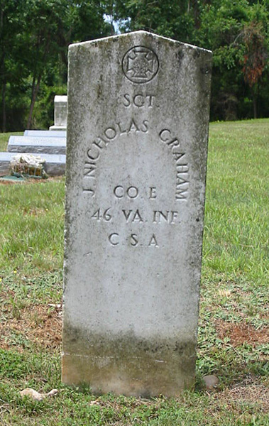 Joseph Nicholas Graham Gravestone, Scottsville Baptist Church Cemetery