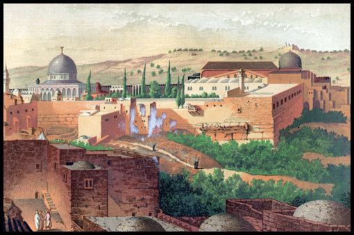 Temple Mount and Olivet from Zion, ca. 1858