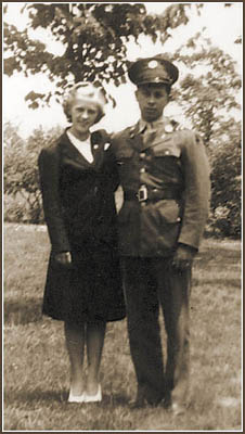 Wedding Photo of Frances (Farrish) and Earl Butler, 1941