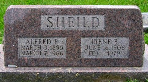 Irene Thornton Baber Sheild Gravestone, Centenary UMC Cemetery