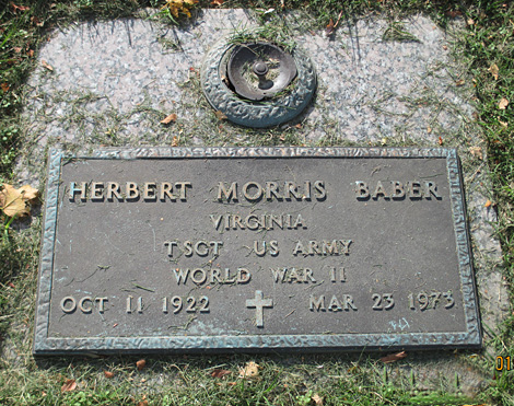 Herbert Morris Baber Gravestone, Forest Lawn Cemetery, Henrico Co., VA