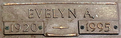 Evelyn A. Hassler Pollard Gravestone Inscription