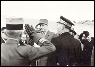 Charles DeGaulle, North Africa, 1943. Photograph by Milton Cohen, Army Air Corps.