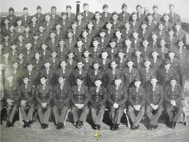 Raymond Grandstaff's graduating class at Army Basic Training, Abilene, TX, 1944