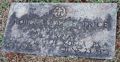 Robert Holmes Trice Gravestone, Riverview Cemetery